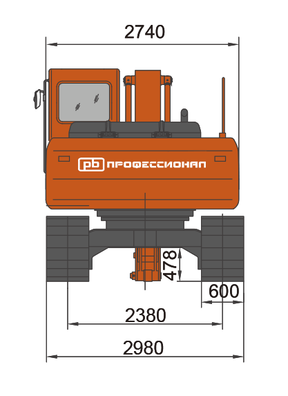 Габаритная схема Профессионал PB225